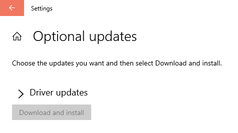 optional update